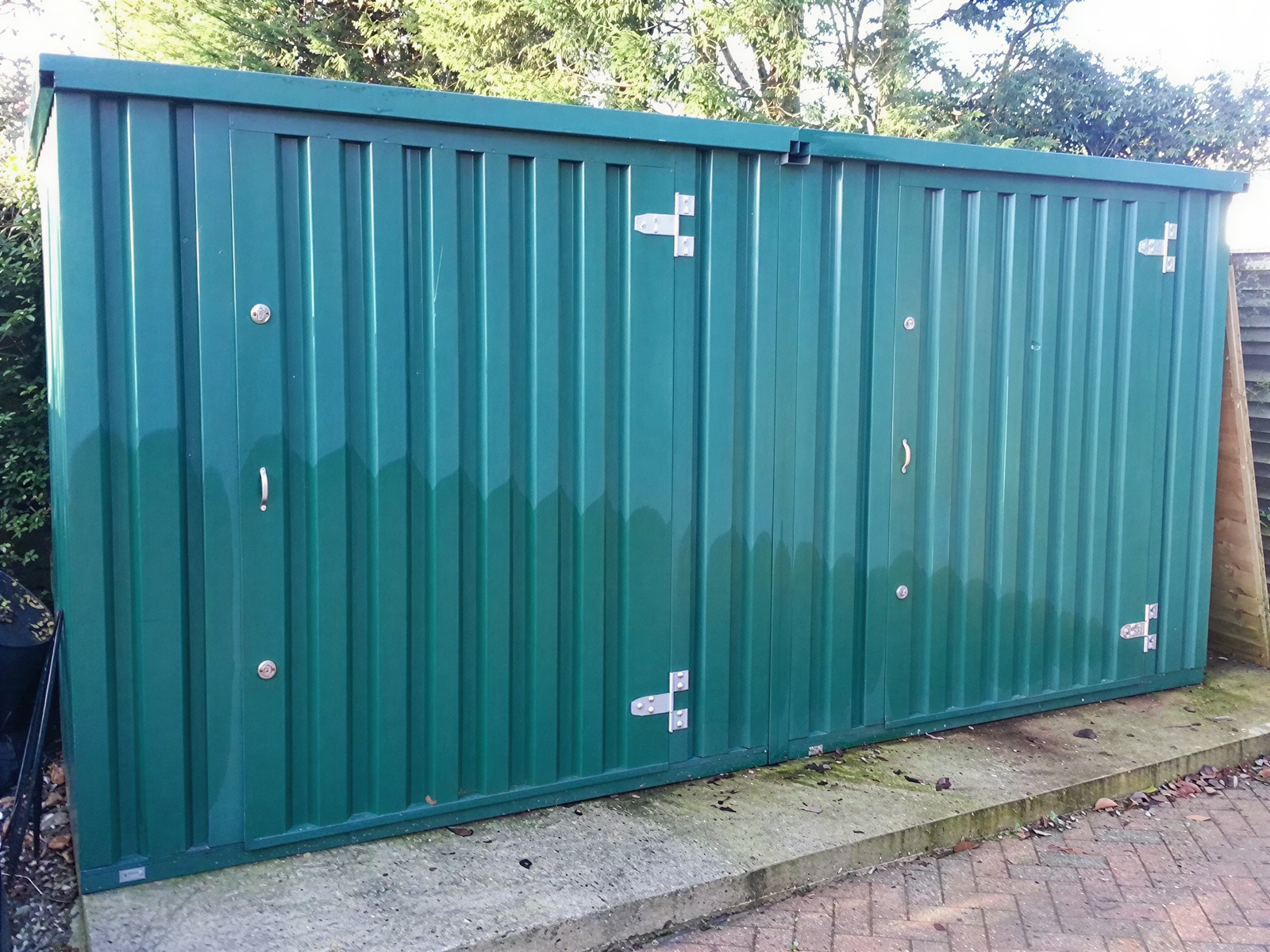 8M X 2.1M End Linked Flat Packed Container Bundle (Powder Coated)