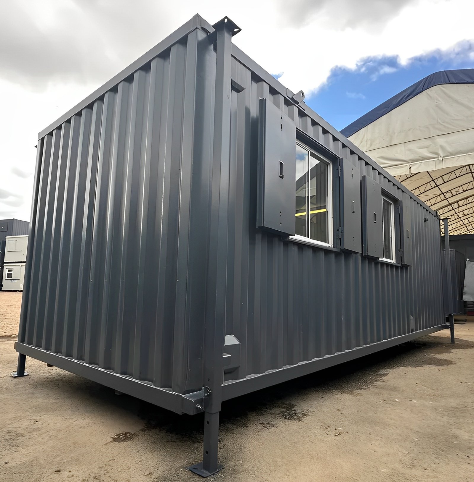 24 x 9Ft Anti Vandal Cabin | Office, Canteen, Toilet | 10KVA Generator