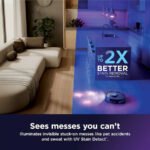 Shark PowerDetect UV Reveal 2-in-1 Robot Vacuum and Mop, UV Stain Detect, Self-Emptying, Self-Washing Heated Mop, Pet-Friendly – Black - Image 4