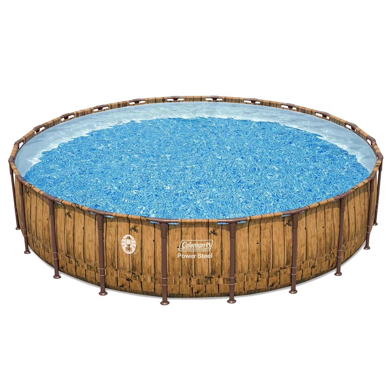 colemana Coleman Power Steel 22 ft. x 52 in. Round Metal Frame Above-Ground Pool Set with Filter Pump, Ladder & Cover - Image 1