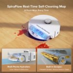 Roborock Qrevo Curv 2 Flow Robot Vacuum and Mop, Self-Cleaning Roller Mop, Dual Zero-Tangle, AI Obstacle Avoidance – White - Image 3