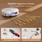 Roborock Qrevo Curv 2 Flow Robot Vacuum and Mop, Self-Cleaning Roller Mop, Dual Zero-Tangle, AI Obstacle Avoidance – White - Image 4