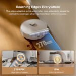 Roborock Qrevo Curv 2 Flow Robot Vacuum and Mop, Self-Cleaning Roller Mop, Dual Zero-Tangle, AI Obstacle Avoidance – White - Image 7