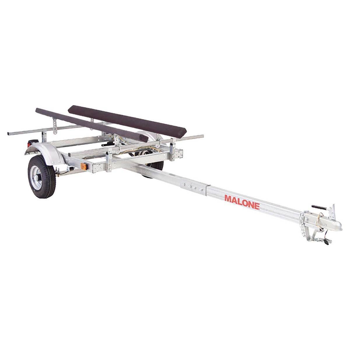 me Malone EcoLight Single Kayak Trailer with Bunks – 400 lb Galvanized Steel Tow-Behind Trailer, 2 in. Hitch, DOT-Certified (MPG586XB) - Image 1
