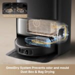 MOVA V50 Ultra Complete Robot Vacuum and Mop, 24,000 Pa Suction, Self-Emptying, Self-Washing Mop, Pet-Friendly – Black - Image 4