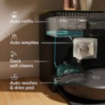 Roomba Combo 10 Max Robot Vacuum and Mop and AutoWash Dock (X085020) - Black - Image 3