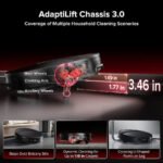 Roborock Saros 20X Robot Vacuum and Mop, 36,000 Pa Suction, Self-Lifting, Ultra-Slim with Self-Emptying RockDock – Black - Image 3