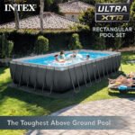 Intex Ultra XTR 24 ft. x 12 ft. x 52 in. Rectangular Above-Ground Pool Set with Sand Filter Pump, Ladder, Cover & Ground Cloth - Image 3